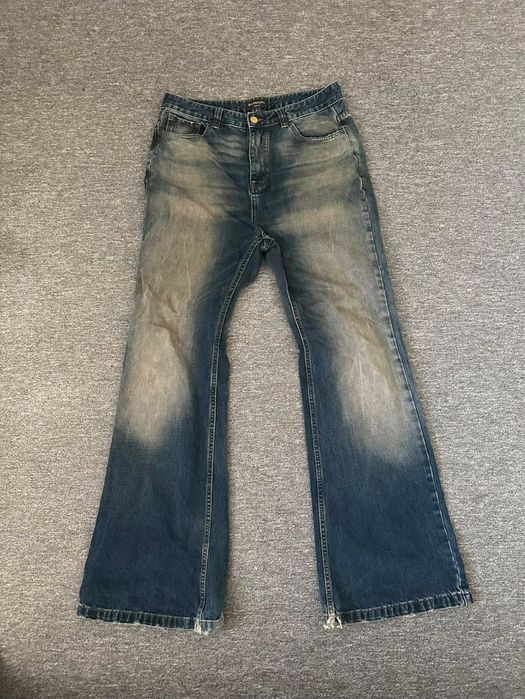 Оригинални Balenciaga Mud Wash Flared Jeans
