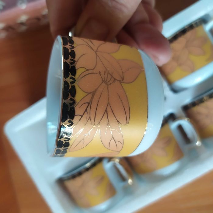 Кофейные чашки 24 к Gold