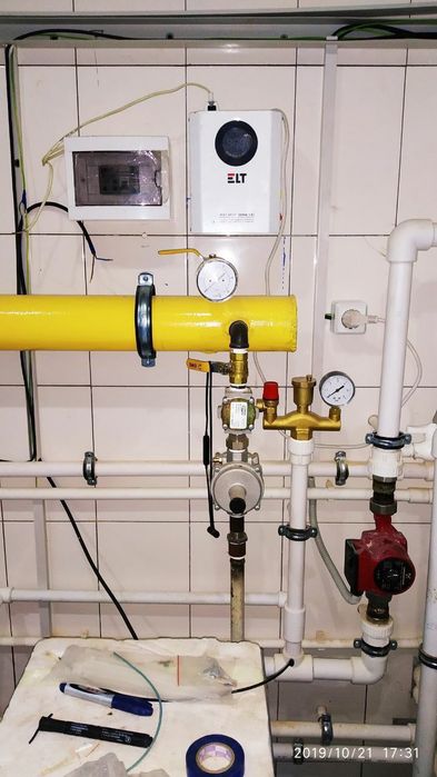 Ремонт профилактика котлов. Сантехнические работы.