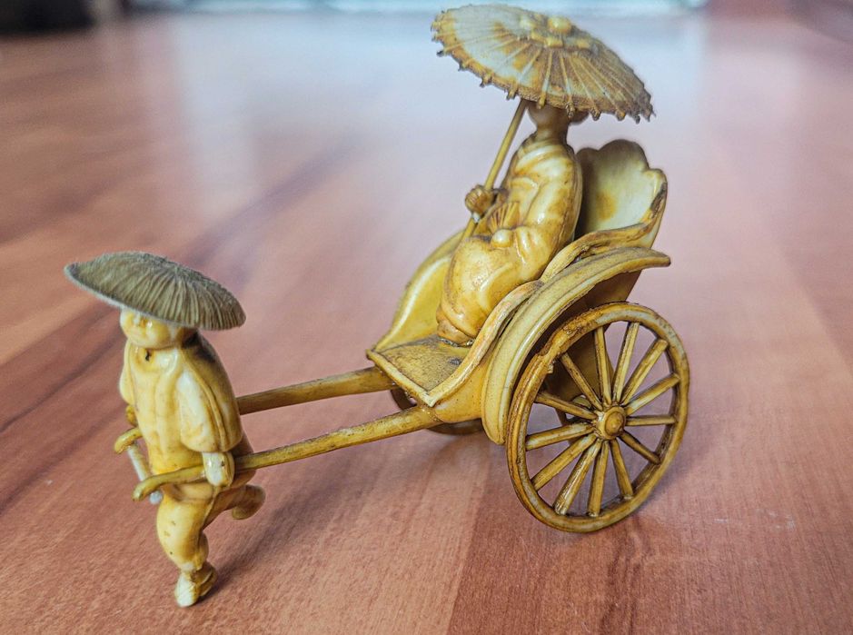 Японска рикша с гейша, декорация