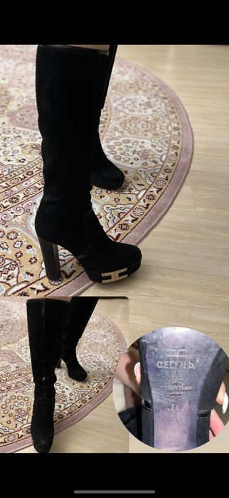 Сапоги внутри натуральная кожа