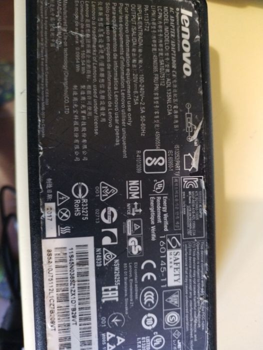 Incarcator alimentator laptop Lenovo 20v 6,75A 19v 6,66A