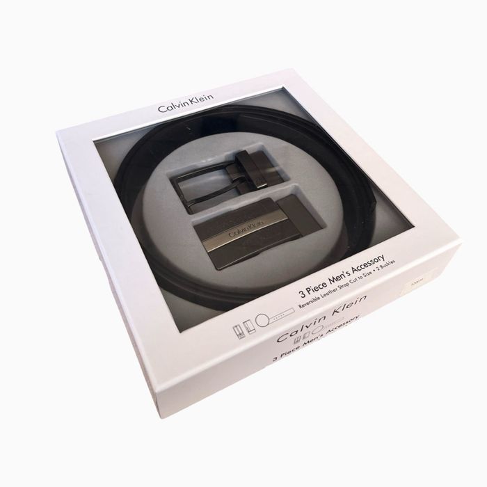 Мъжки подаръчен комплект колан Calvin Klein 045 !