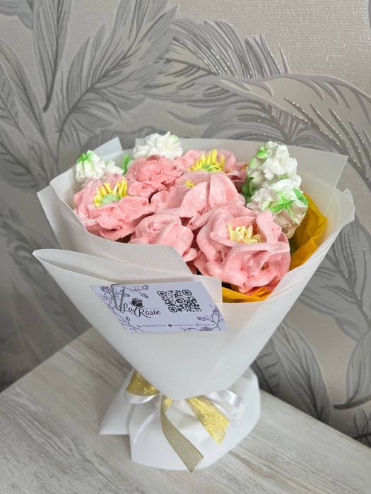 Цветы из зефира розы лилии пионы