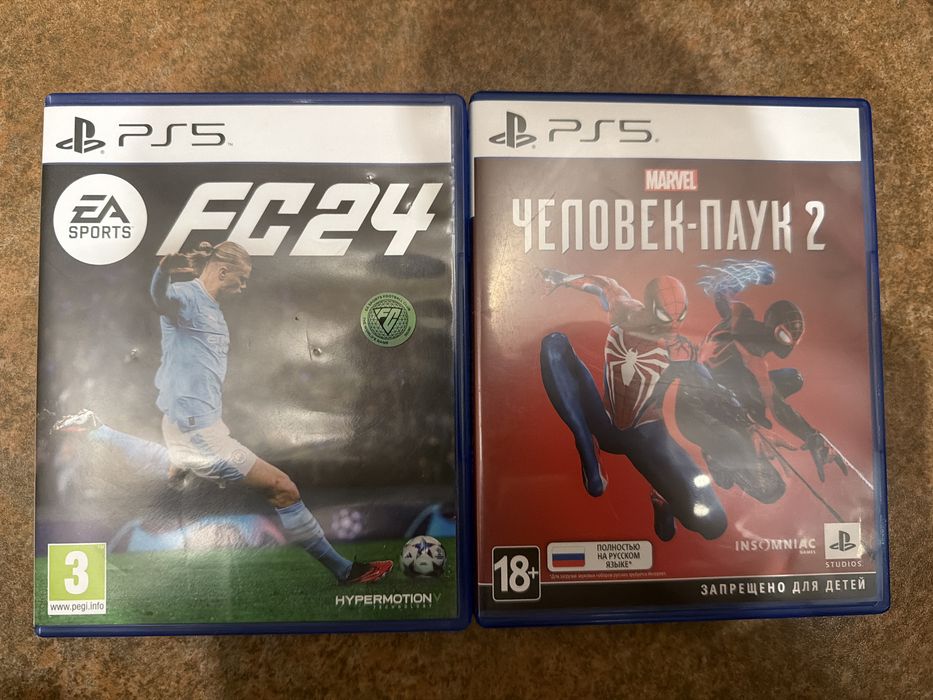Игры пс 5(фифа и человек паук)