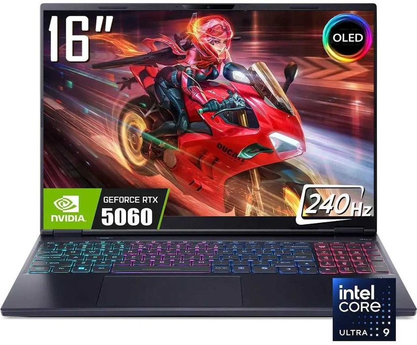 Acer Predator Helios Neo 16S Ultra9 275HX DDR5 32GB 1TB RTX 5060 8GB