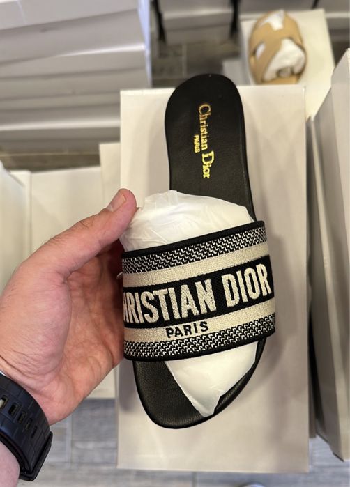 Papuci piele naturala Dior