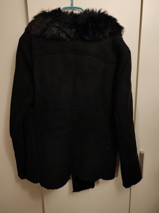 Geaca de blana neagra reducere 24h la 140 lei