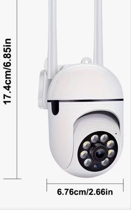 Smart Wi-Fi камера, 360 градуса, Нощно виждане, Микрофон, Аларма