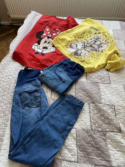 Лот два чифта дънки за бременни