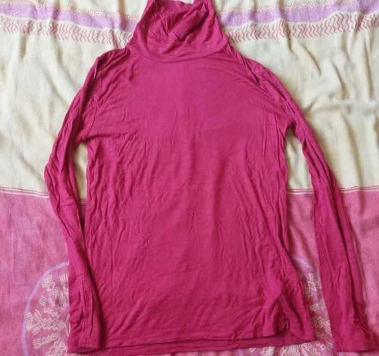 Bluză vâscoză gât înalt M/L