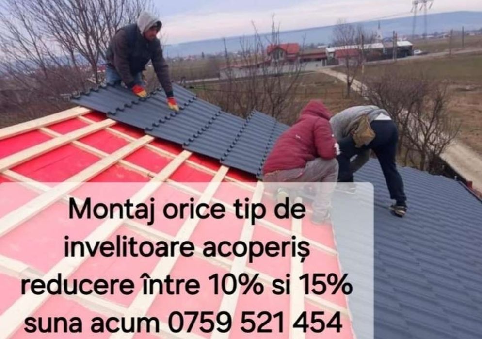 Reparații Acoperișuri/Montaj Țiglă/Montaj Tabla