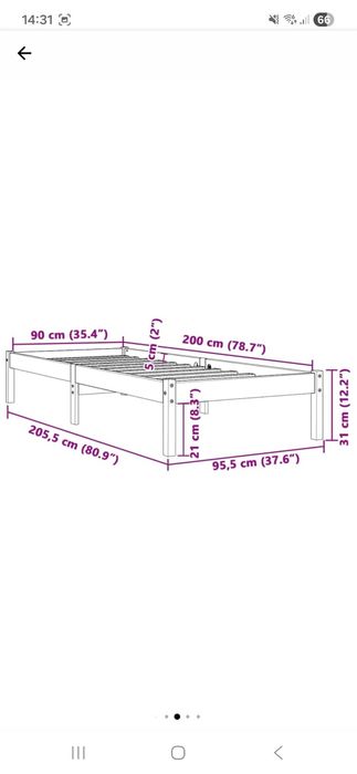 Pat de zi fara saltea