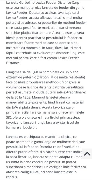 Lansete feeder, garbolino, feeder