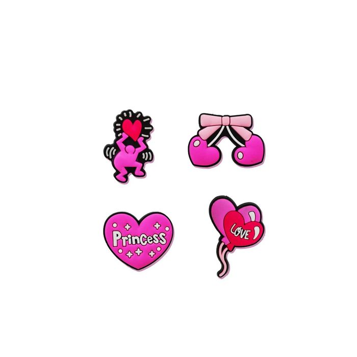 Set 30 Pini Roz Accesorii pentru Crocs Saboti Jibbitz Pentru Fetite