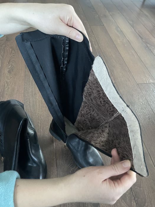 кожени ботуши – размер 38,5