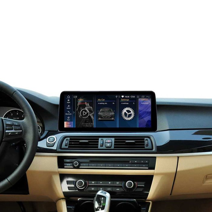 Navigatie Android BMW Seria 5 F10 12.3" CarPlay & Android Auto 8+128GB