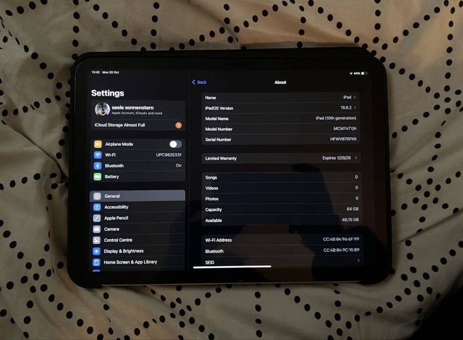 tableta Ipad 2022 10.9 silver 64GB Cititi descrierea!!!