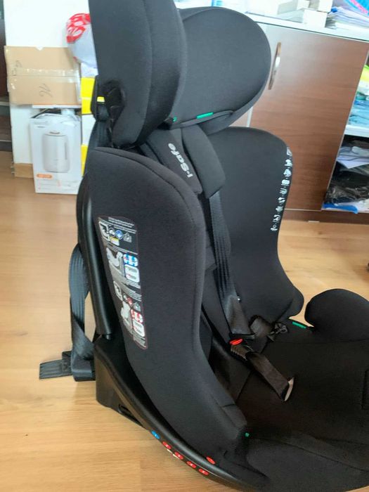 Стол за кола KIKKA BOO I-SIZE I-SAFE 360° ISOFIX (40-150 см) DARK GREY