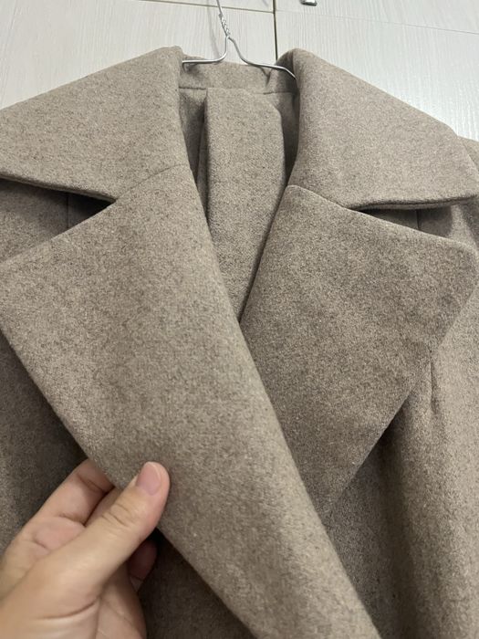 Шерстяное-кашемирное пальто