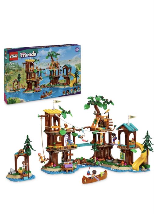 LEGO Friends 42631 - Приключенски лагер Къща на дърво - 1128 части