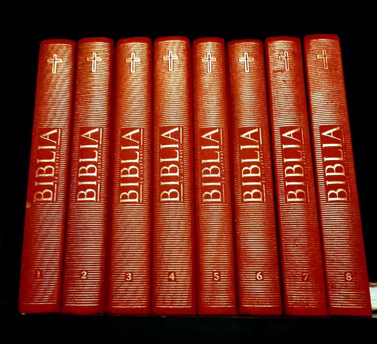 8 vol Biblia cu ilustratii (set complet,cartonate/hardcover)