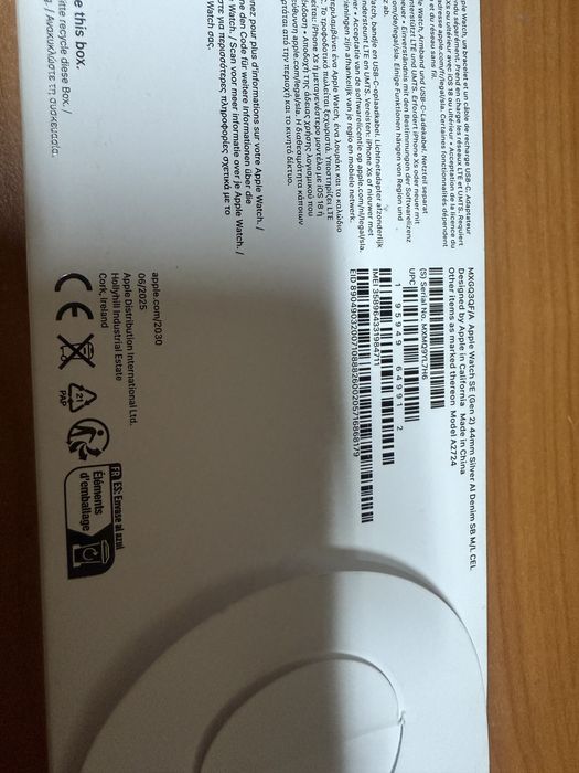 Apple watch se (gen 2) 44 mm silver  produs nou