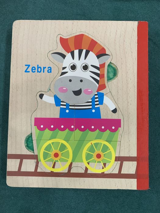 Деревянная книжка пазл