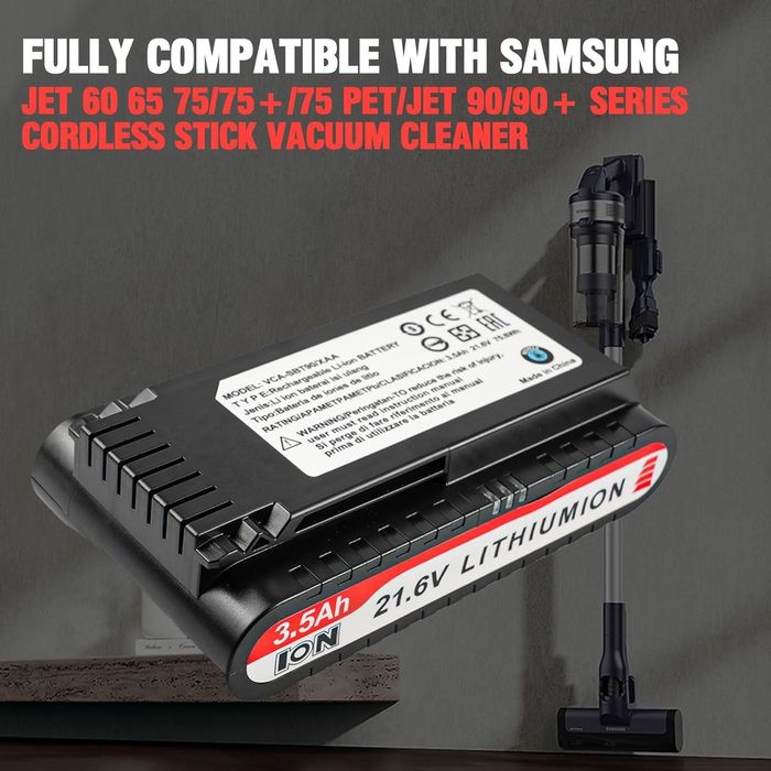 Батерия VCA-SBT90 за Samsung Jet 75/90 21.6V 3500mAh