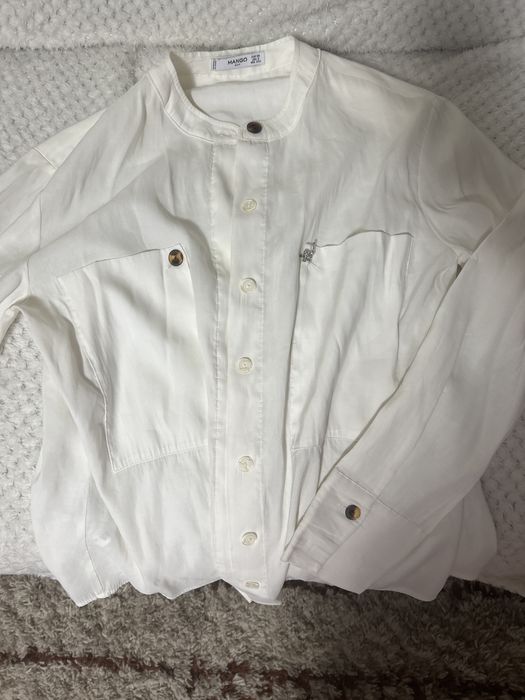 Camasa alba racoroasa MNG, marimea XS NEPURTATA