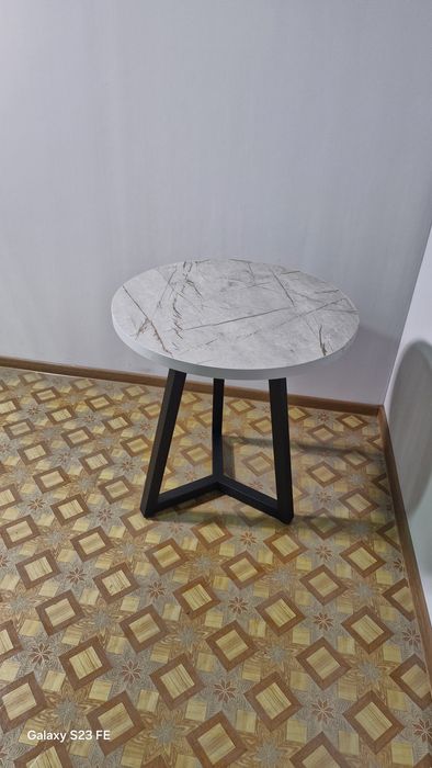 Стол круглый. Dumaloq stol. Подкаст. Лофт стол