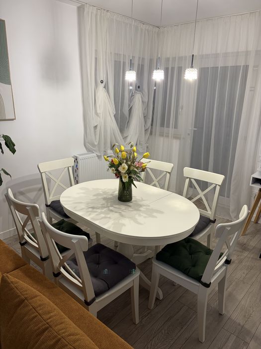 Masa ikea + 6 scaune