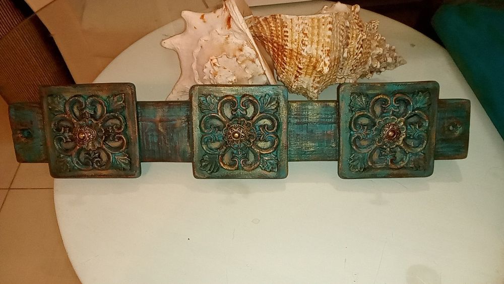 мароканска закачалка в тюркоазеносиньо