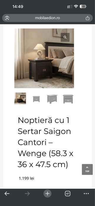 Noptiere saigon 2 buc