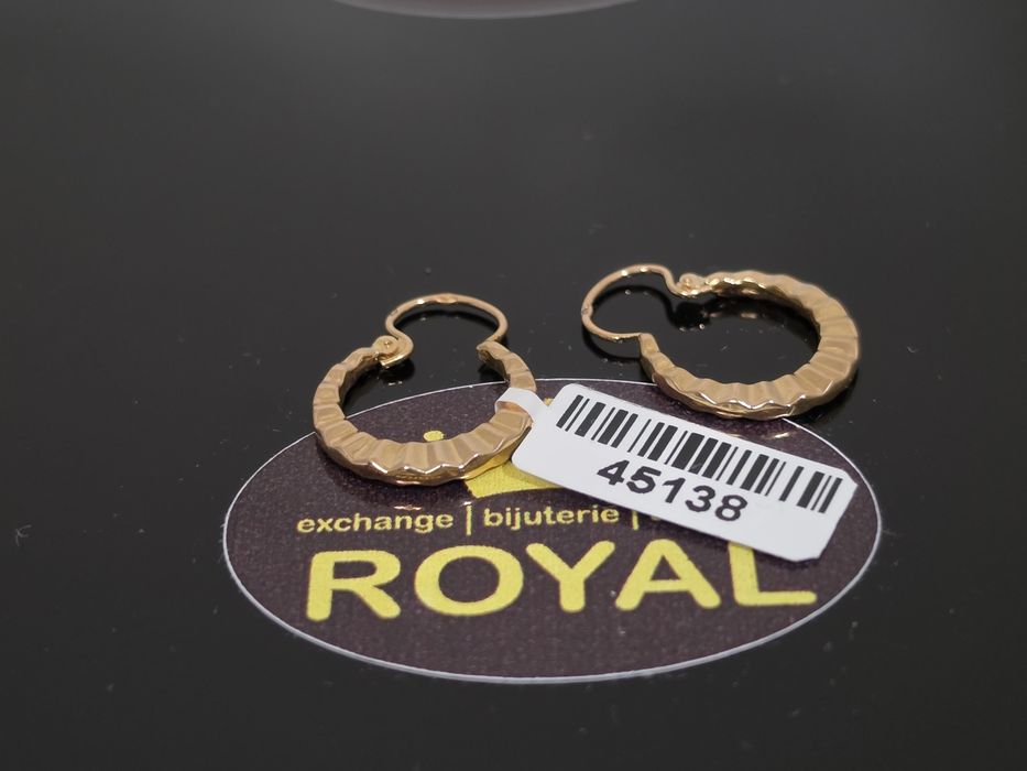 Bijuteria Royal: Cercei aur 18k/1.33 gr