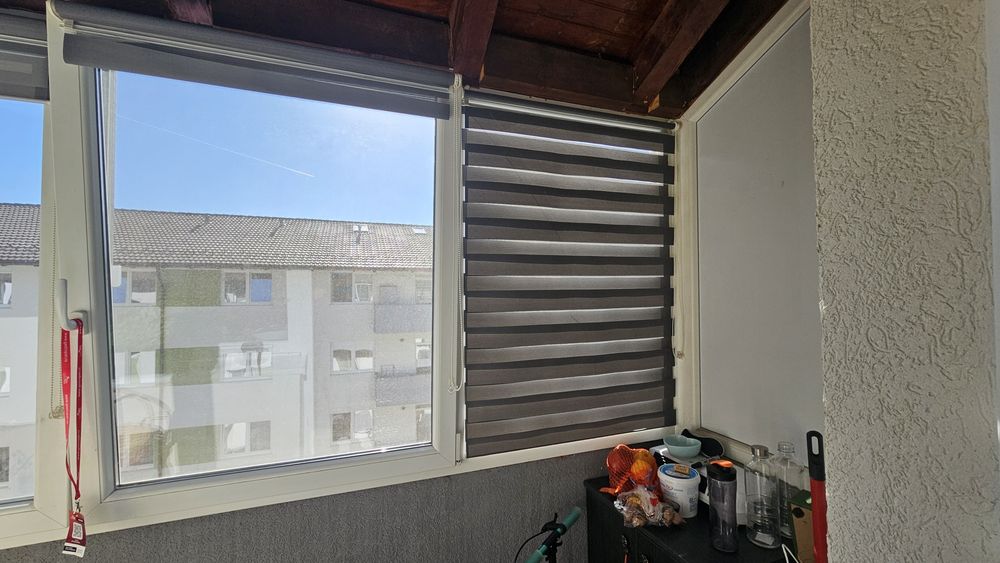 Geam termopan balcon 6m complet PVC (4m + laterale PVC)