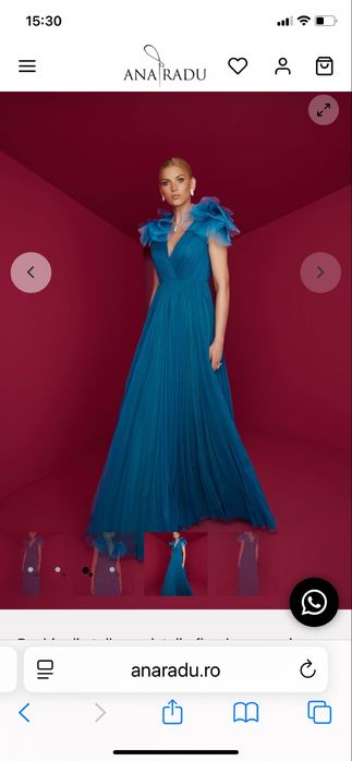 Rochie Ana Radu turcoaz