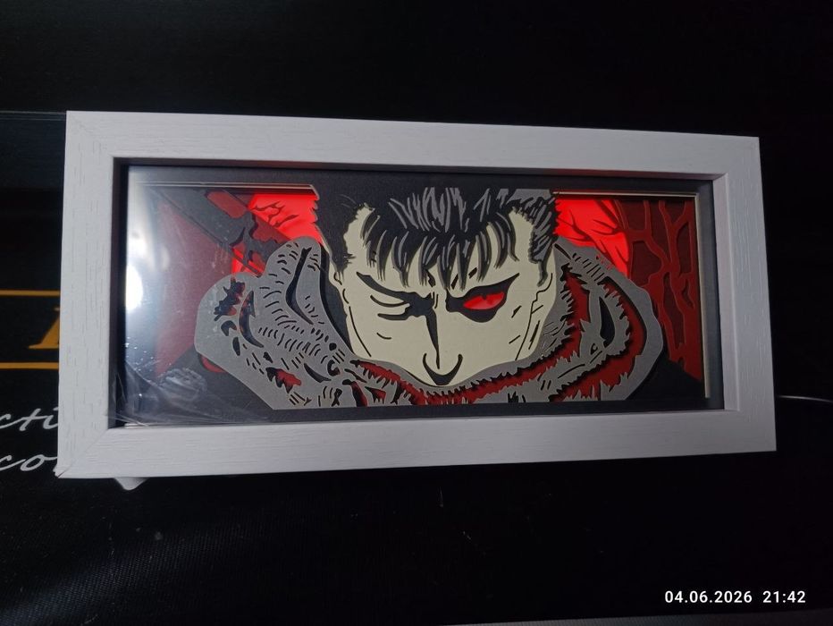 Аниме 3D ночник «Берсерк» (Berserk / Guts)