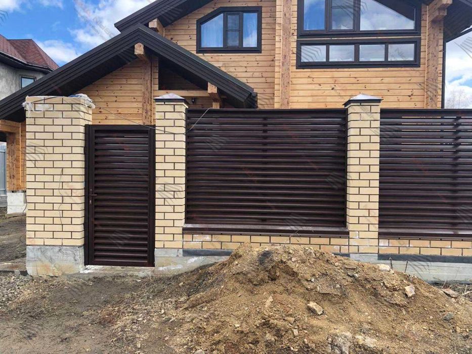 Забор жалюзи еврожалюзи