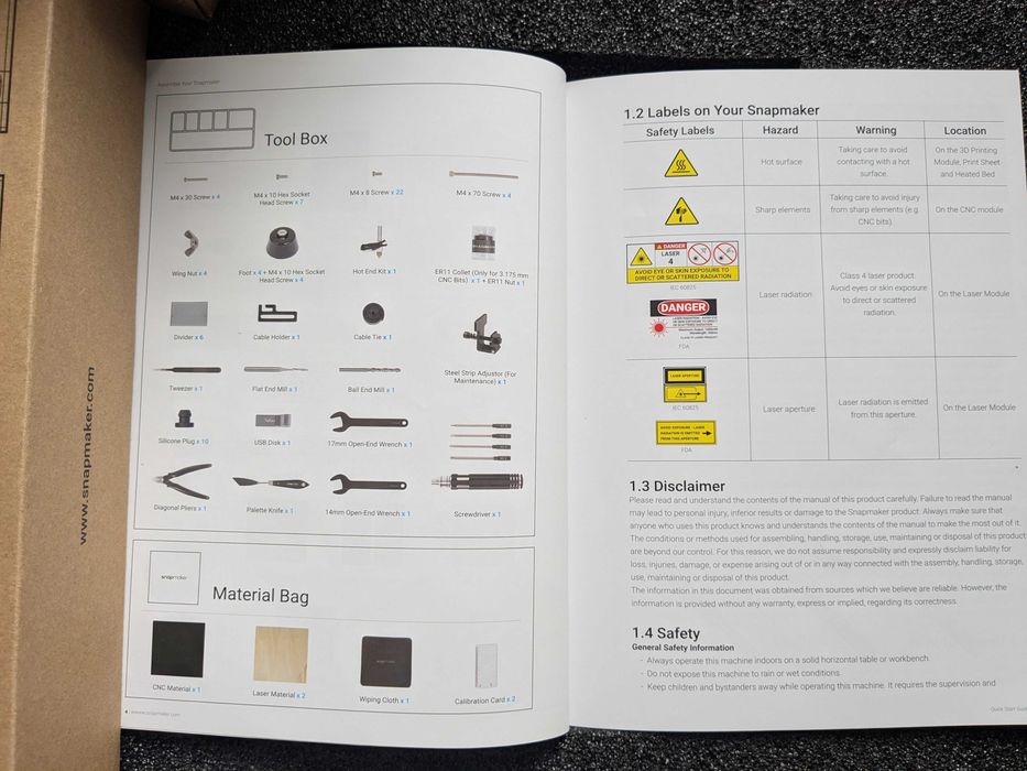 Snapmaker 2.0 A150 (3D Принтер, Лазерно гравиране и CNC фреза)