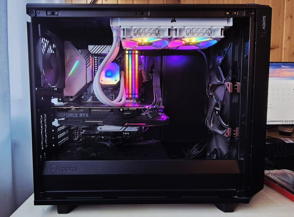 Carcasă pc gaming Fractal Design Meshify 2 Black geam transparenta