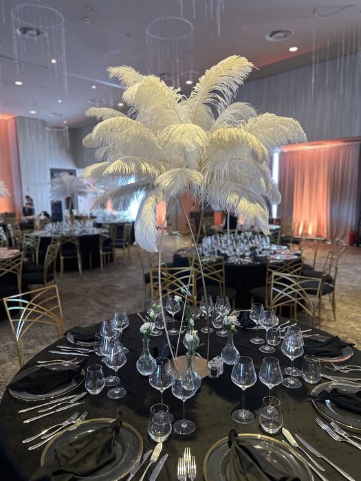 Aranjamente cu pene de strut de inchiriat