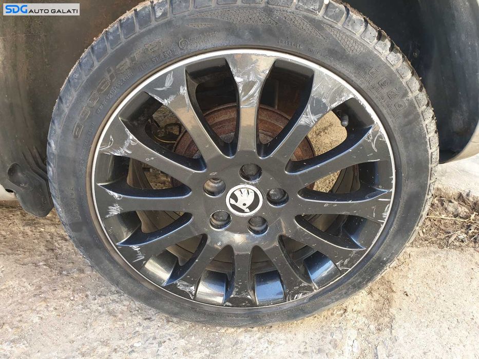 Set 4 Jante Aliaj 5x112 205 45 16 R16 cu Anvelope Vara Dot 2022 Skoda Fabia 2 2007 - 2015 [1563]
