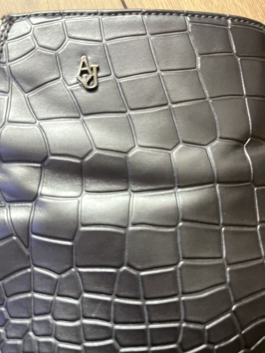 Сиви кожени боти ARMANI