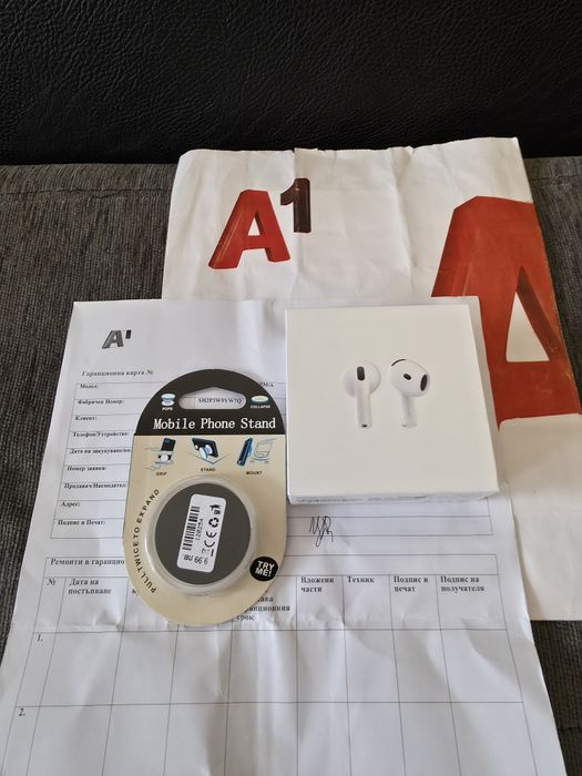 ЗАПЕЧАТАНИ Apple AirPods 4 Гаранция A1 2027г. Wireless White / Бели