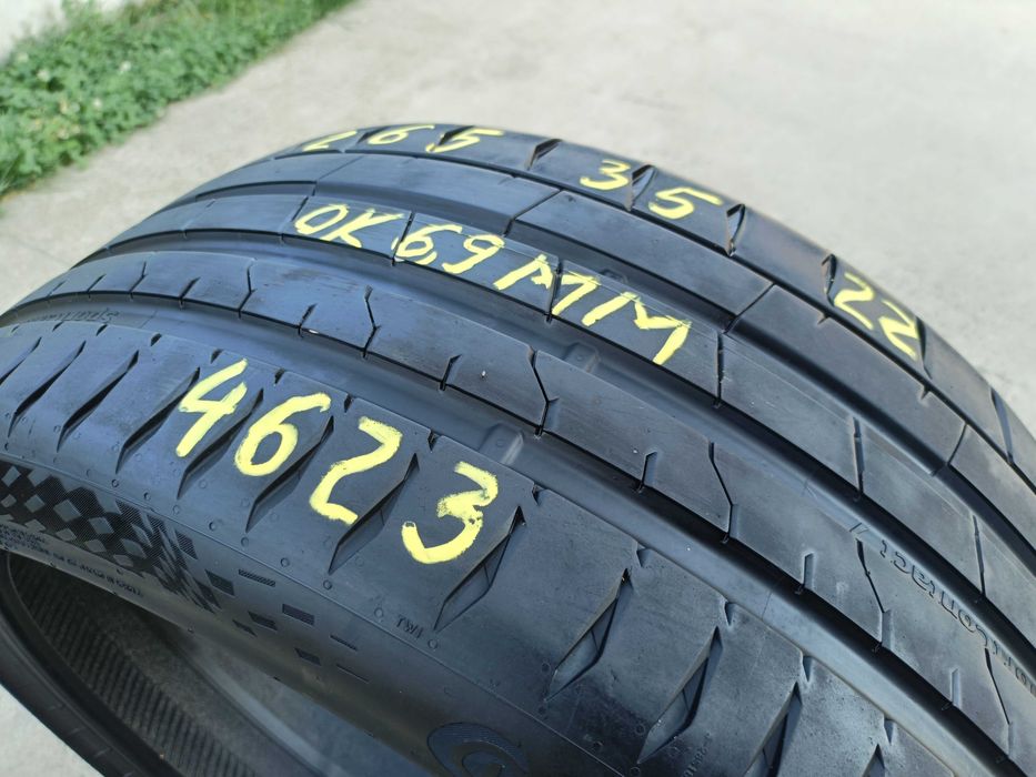 O anvelopa vara 265 35 22 Continental SportContact 7 cu 7 mm dot 4623