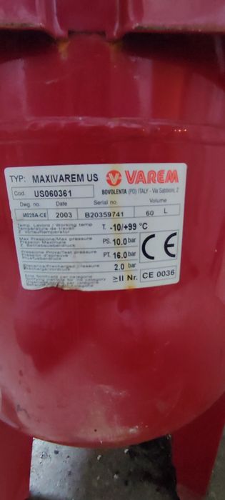 Vas expansiune 60 l și 20 l