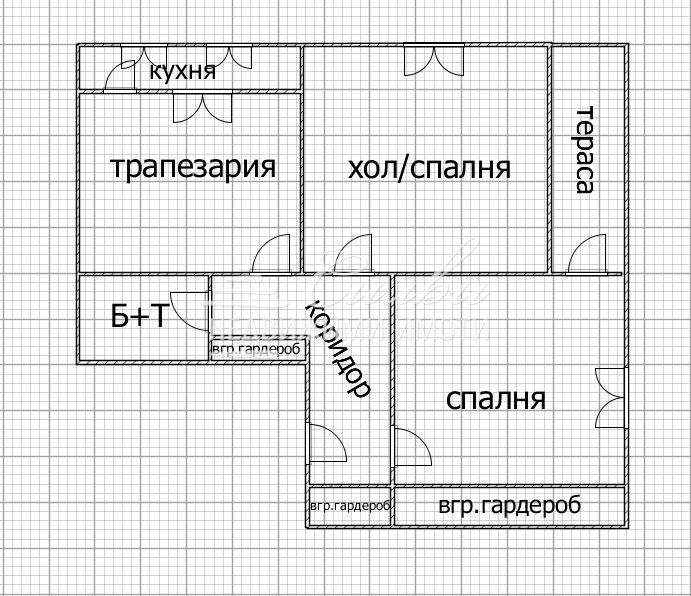 Двустаен ТУХЛЕН апартамент - кв. Тракия