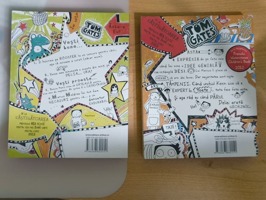 Tom Gates Volumul 1, 2 și 3 idei geniale, totul e uimitor