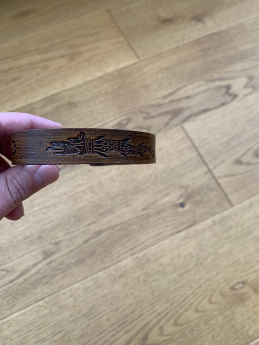 Bratara din piele lup dacic